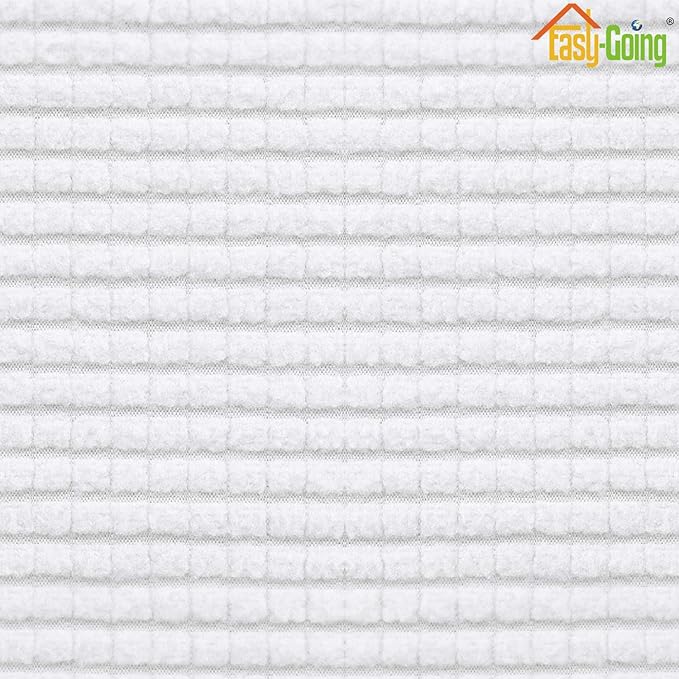 Easy-Going Stretch Cushion CoverSofa Cushion Furniture Protector Sofa Seat Sofa slipcover Sofa Cover Soft Flexibility with Elastic Bottom(Sofa Cushion,Snow White,Large)