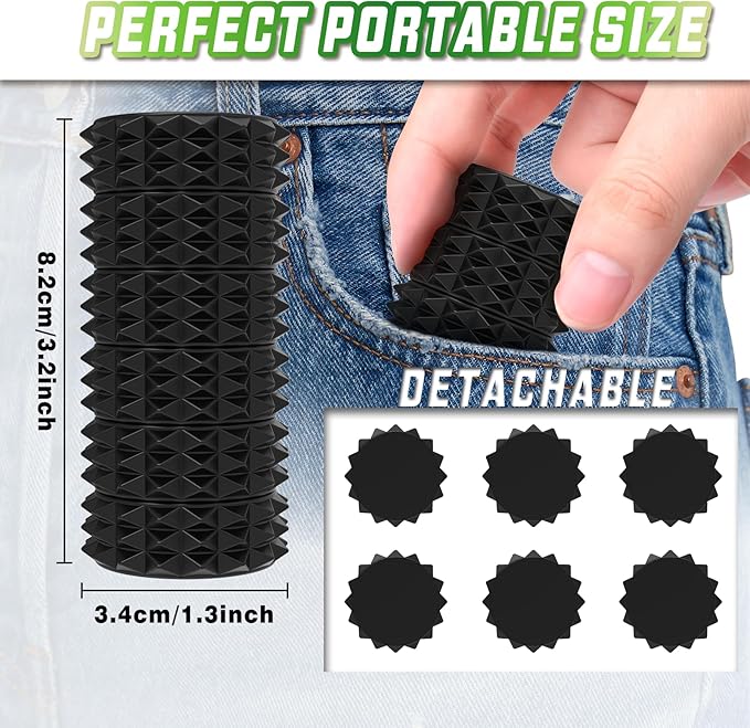 Magnetic Little Ouchies Pain Fidget Toys,Pain Stim Fidget Sensory Toys for Adults Stress Anxiety Relief,Small Quiet 3D Printed Fidgets Spiky Grippie Toy Office Workers Gifts (1 PCS Black)