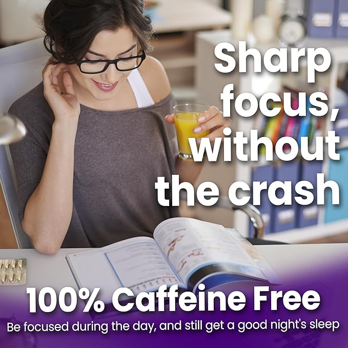 Brain Supplement - Memory and Focus, Rhodiola Rosea, Cognitive Health, Concentration, Mental Clarity, with Bacopa Monnieri, Biotin, Nootropic, Vitamin & Minerals - 60 Capsules