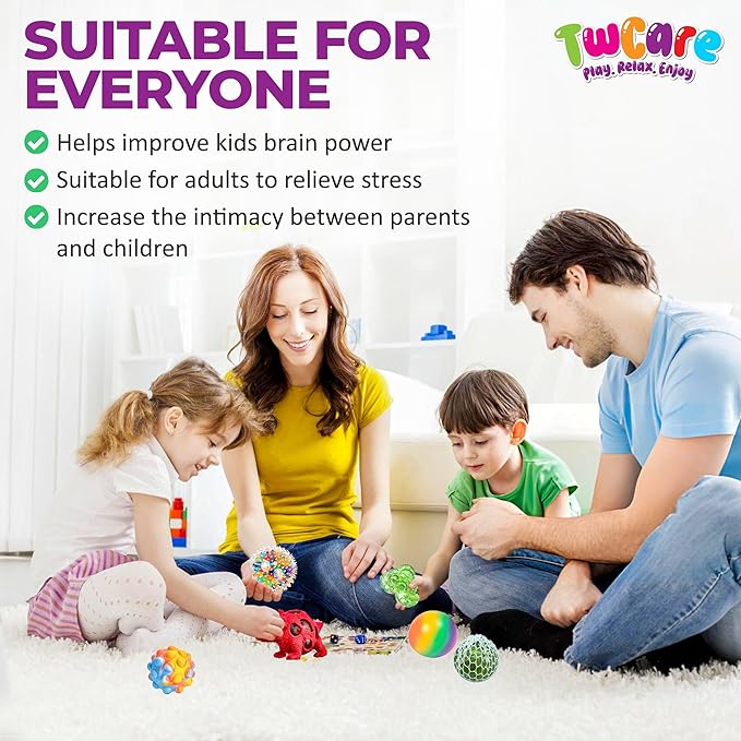 6 Pack Stress Balls, Vent Dinosaur Fidget Mesh Squishy Stress Relief Toys for Adults Anxiety Sensory Squeeze Pop Colorful Basket Stuffers Classroom Student Rewards Carnival Prizes Birthday Goody Bag