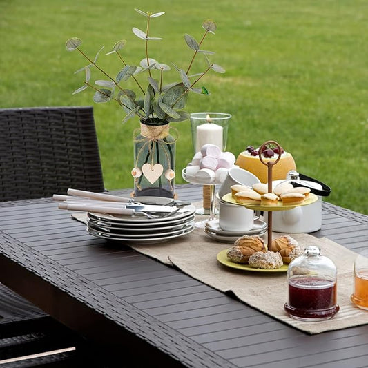 Artificial Eucalyptus Greenery Stems in Glass Vase,15" Doule Side 3D Fake Plants Eucalyptus Leaves faux Greenery for Centerpiece Table Decorations Home Room Decor office Desk Green Decor (Black)