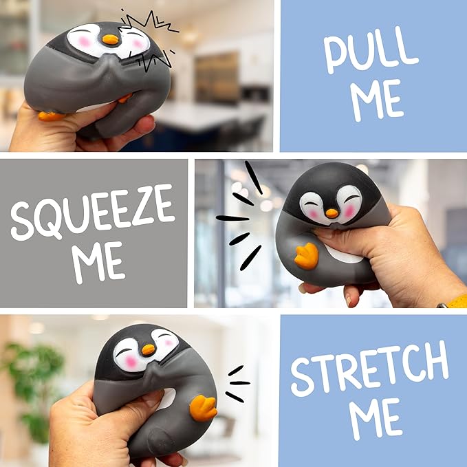 Boxer Gifts Zenguin Cute Stress Ball for Adults – Funny Penguin Gift & Anxiety Relief Toy – Fun Desk Supplies