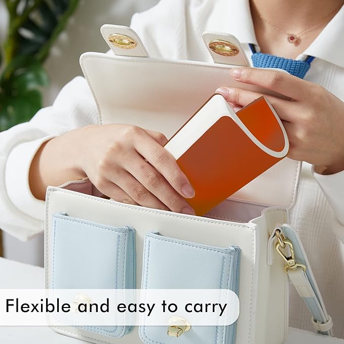 16 Pack Soft Cover Journal Bulk, Feela Lined Notebooks College Ruled for Work for Women Girl Writing, Blank Travel Journal Note Taking Notebook School Business Supplies, 8.2” x 5.5”, A5, Dark Orange