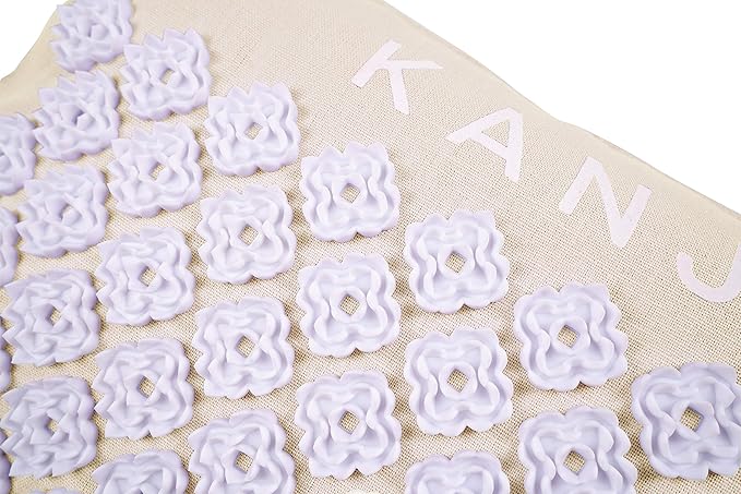 Kanjo Premium Unscented Acupressure Pillow - 100% Undyed Cotton Linen - Coconut Husk Fill - Relieves Back Pain and Neck Pain