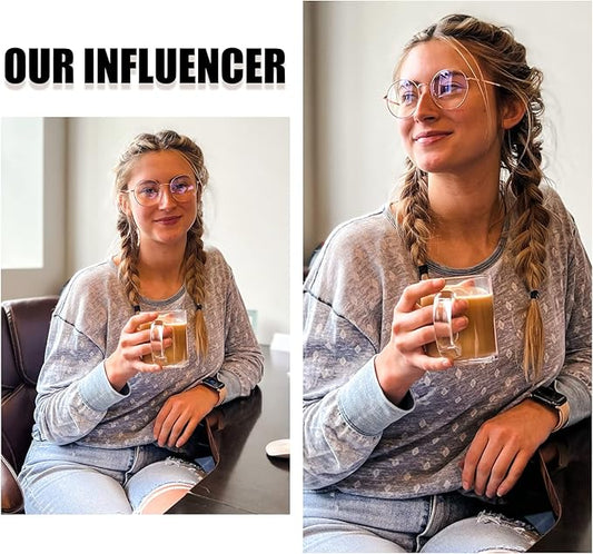 DUCO Small Round Blue Light Glasses For Women Men Blue Ray Blocking Glasses 8215