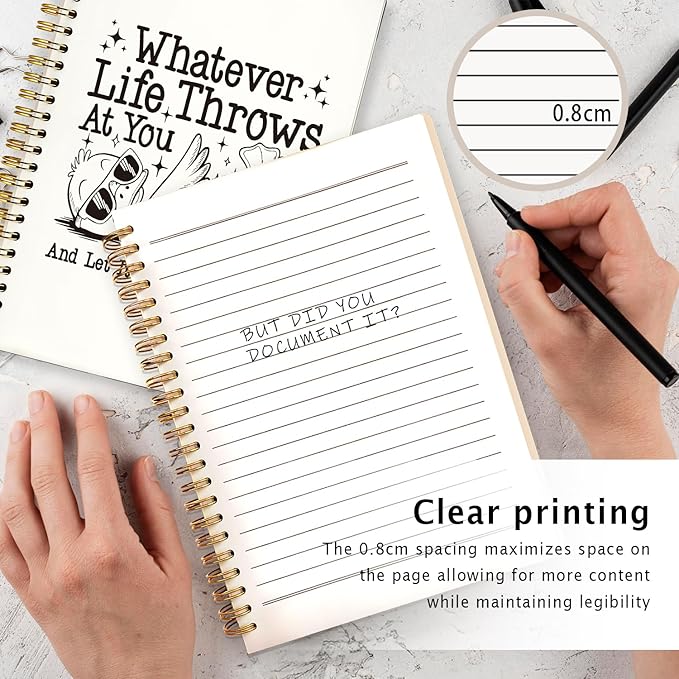 Funny Retro Duck Notebook, Trendy Sunglasses Duck Journal, Animal Lover Gifts Journal, Whatever Life Throws at You Funny Sarcastic Quote Hardcover Spiral Notebooks 5.5x8.3 Inch