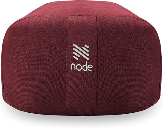 Yoga Meditation Cushion, 25" x 12" Rectangular Bolster with Organic Cotton Cover