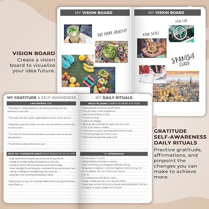 Clever Fox Planner – Undated Weekly & Monthly Planner for Productivity, Time Management & Goals – Organizer Journal – A5 (Rose Gold)