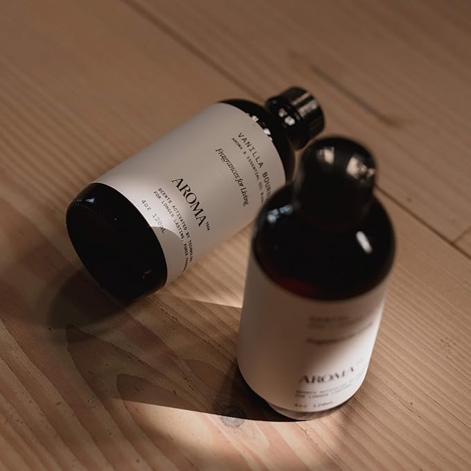 AromaTech Vanilla Bourbon Aroma Essential Oil Blend: Luxury Hotel Inspired Aromatherapy with Vanilla Bean, Bourbon & Oak Barrel for Ultrasonic Diffusers & Nebulizers - 4 fl oz, 120 mL