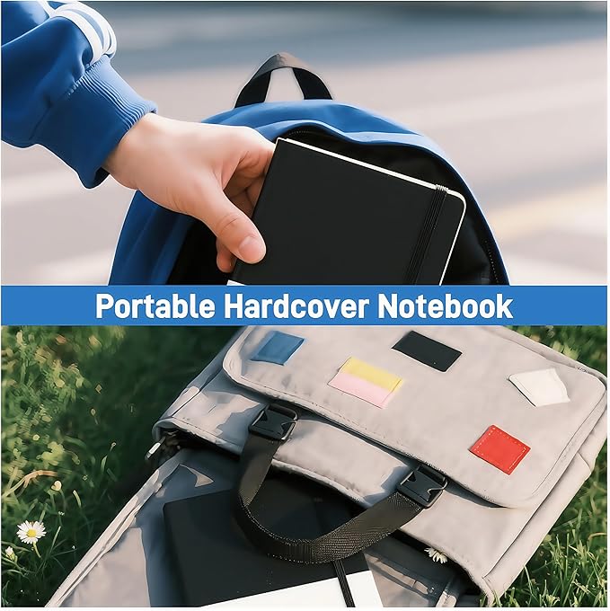 KaiRuiYing 3 Pack Lined Journal Notebooks for Work, 160 Pages, 5.5"x8.6", Hardcover, Colorful A5 Medium College Ruled, Journaling Notebooks for Notes-Taking, Fits for Office School Home