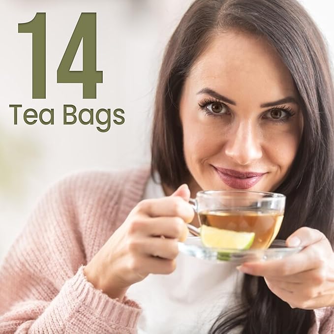 Milamiamor Terra Santa Cleansing Tea – Herbal Detox, Digestive Relief & Bloating Reduction, Proven Laxative Blend with Antioxidants for Digestive Cleanse & Natural Detox, Made in USA, 14 Tea Bags