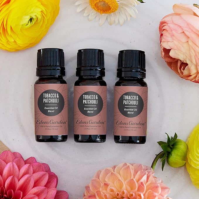 Edens Garden Tobacco Patchouli Essential Oil Blend- 100% Pure Premium Grade, Undiluted, Natural, Therapeutic, Aromatherapy, The Best for Diffusing, Skin, Candle, Humidifiers 10 ml (.33 fl oz)