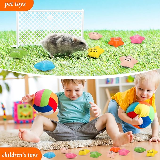 36 Pcs Motivational Stress Balls Quotes Inspirational Funny Colorful Foam Balls Hand Exercise Stress Relief Gifts for Office Small Anxiety Toys for Relief Motivating Supply (Star)