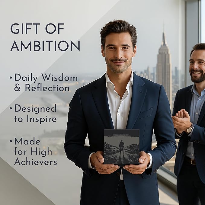 RYVE Motivational Quotes Desk Calendar – 366 Daily Reflections for Personal Growth – Office Accessories and Gifts for Men, Mindfulness Flip Calendar, Inspirational Desk Quote