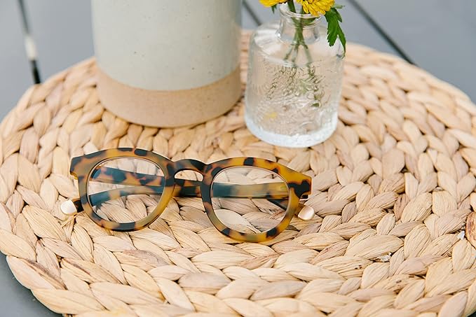 Peepers by PeeperSpecs Oprah's Favorite Women's Round Stardust Blue Light Blocking Reading Glasses