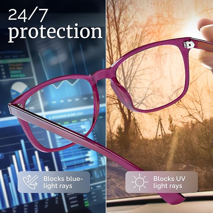 livho High Tech Blue Light Glasses - Advanced up to 99% Blue Light Blocking Computer Glasses - Screen Fatigue & UV Protection