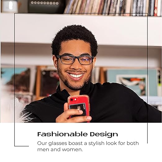 Readerest Blue Light Blocking Glasses – Computer Eyewear, UV Protection, Eye Strain & Glare Reduction, Lightweight Frame