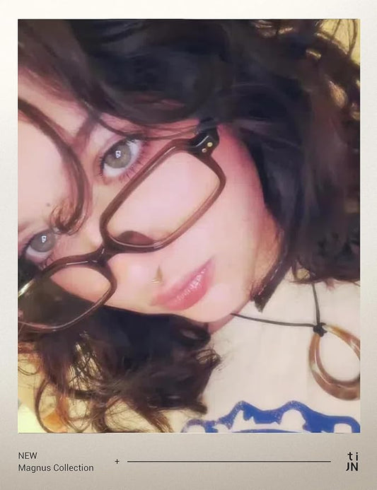 TIJN Olisa Blue Light Blocking Glasses for Women Men,Oval Glasses Frame Bluelight Glasses for Gaming/Computer/Screen