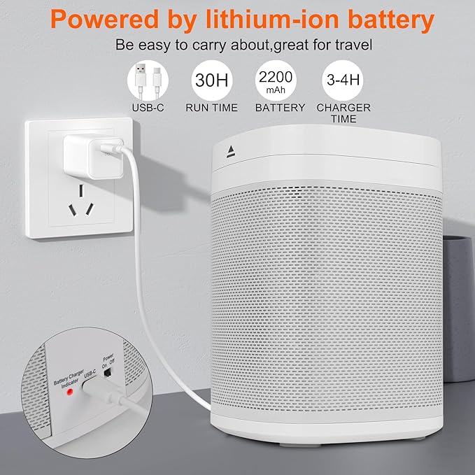 LUXSWAY White Noise Sound Machine with Night Light, 70 Non-looping Sounds, Rechargeable Sleep Sound Machine, Bluetooth Speaker for Party Camping, Sleep Aid for Baby Adults Privacy Nursery & Gifts