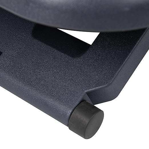 Mind Reader Foot Rest, Under Desk at Work, Ergonomic, Height Adjustable, Office, Plastic, 18" L x 13.5" W x 6.5" H, Black (Pack of 5)