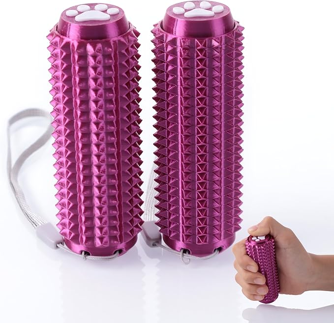 2PCS Little Ouchies Fidget with Cat Dog Paw Button, Sensory Pain Stim Fidget Toys for Adults & Teens, Anxiety and Stress Relief Items, Spiky Grippy Stim Tool, Portable ADHD Autism Fidget Clicker