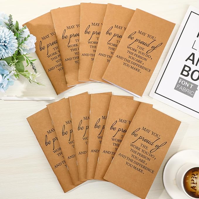 Qilery 30 Pcs Bulk Pocket Planners 2025 Habit Tracker Notebooks Gifts for Students Teachers Employee Coworkers to Do List Weekly Goals Notepads with Inspirational Quotes(Proud)