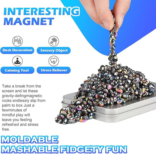 550+ Pcs Putty Fidget Toys for Adults Teens, Stress Relief Sensory Toys for Autism ADHD Anxiety, Desk Fidgets for Office, Fun Gift Idea for Men Women