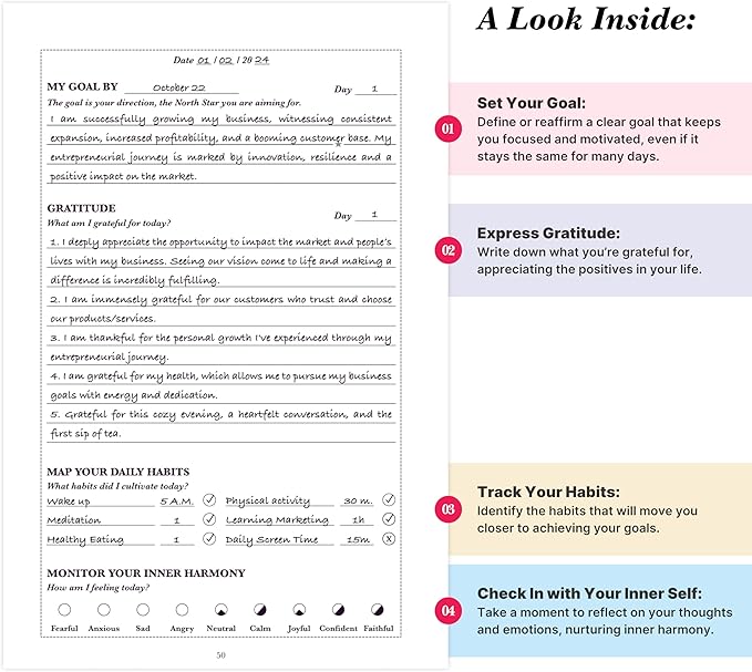 I AM Evolving Journal: Set Goals, Embrace Gratitude, Cultivate Habits, Achieve Inner Peace | Undated Gratitude Journal for Personal Development, Mindfulness, & Daily Reflection. (Lavender)