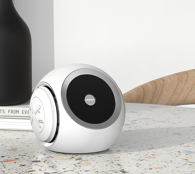 White Noise Machine, 30 Soothing Sounds Options Including Fan, Nature & White Noise, Sleep Timer, Bluetooth, Adjustable Volume, Sleep Sound Machine for Adults iTOMA 318