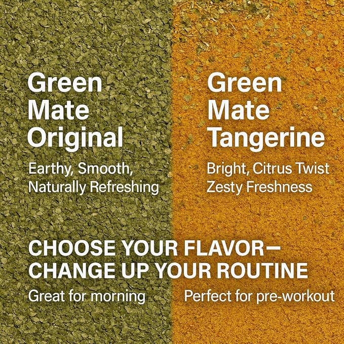 SuperMathe Yerba Mate Powder – 4-Pack (7 Blisters Each, 28 Total) – Single-Serve Blister Packs – Natural & Tangerine Flavors