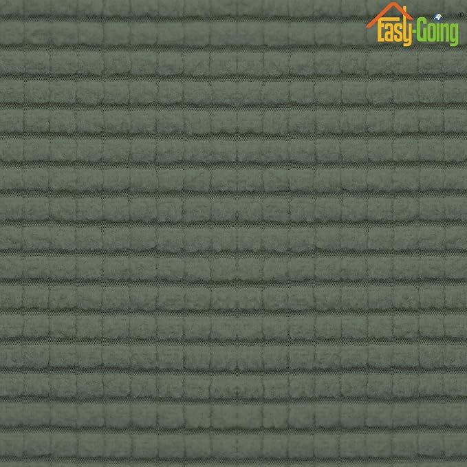 Easy-Going Stretch Loveseat Cushion Cover Sofa Cushion Furniture Protector Sofa Seat Sofa Slipcover Sofa Cover Soft Flexibility with Elastic Bottom(Loveseat Cushion, Greyish Green)