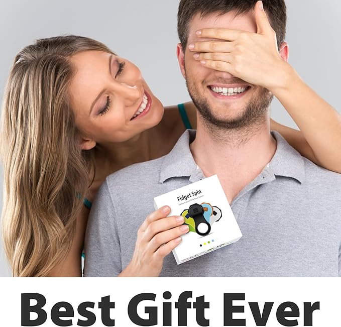 2 Pack Fidget Toy,Fidget Spinner Toy for Adults and Kid,Gifts Suitable for Children with Autism and ADHD,Quiet Office Desk Toy,Excellent for Relieving Stress and Anxiety Toys (Black & Yellow)