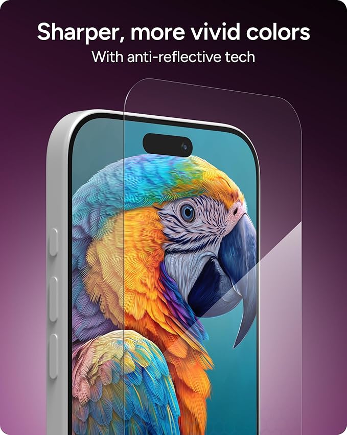 ZAGG XTR5 Screen Protector for iPhone 17 - Glass, Blue Light Protection, 11X Stronger, Eyesafe CPF60 Tech, Anti-reflective Tech, Vibrant Color & Touch Sensitive Tempered Glass, Easy To Install