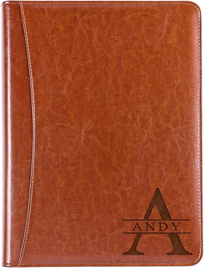 Men Leather Portfolio Women, Personalized Padfolio for Employee, Thank You Colleague Portfolio, Thank You Employee, Padfolio for Work Organization Thank You Colleagues, Christmas Thank You Gift Staff