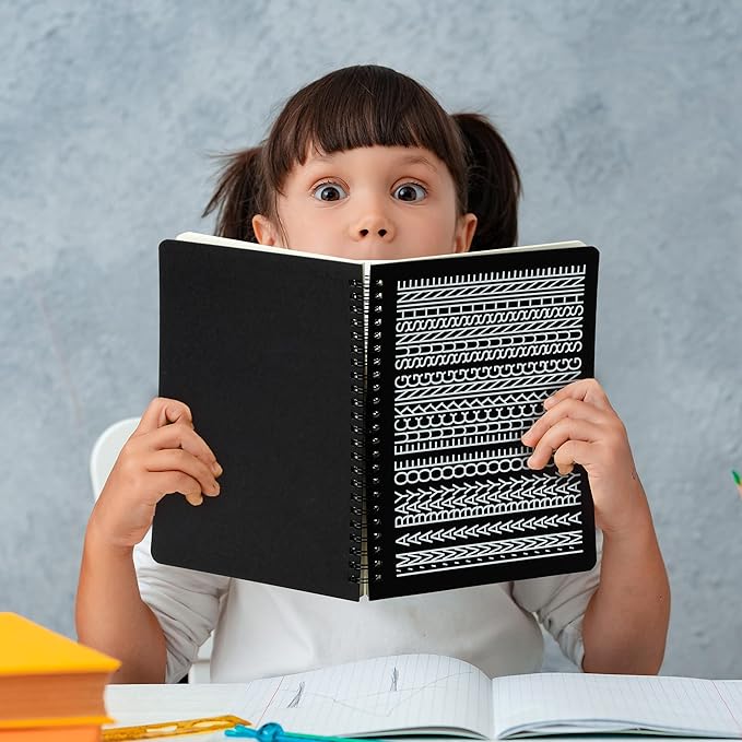 GioXtra Funny Office Notebook - 2Pcs Hidden Message A5 Spiral Notebook Humorous Quote Black Hardcover Diary Notepad Office Coworker White Elephant Gift College Student Reward Gag Gifts Birthday Favors