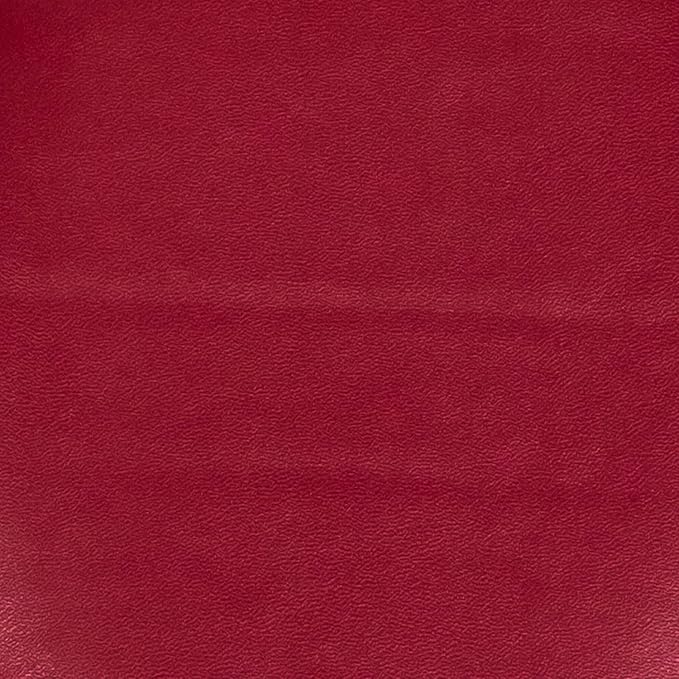 Sweet Home Collection Chair Cushion Memory Foam Pads Tufted Slip Non Skid Rubber Back U-Shaped 17" x 16" Seat Cover, 6 Pack, Faux Leather Burgundy Red, (Pack of 2)