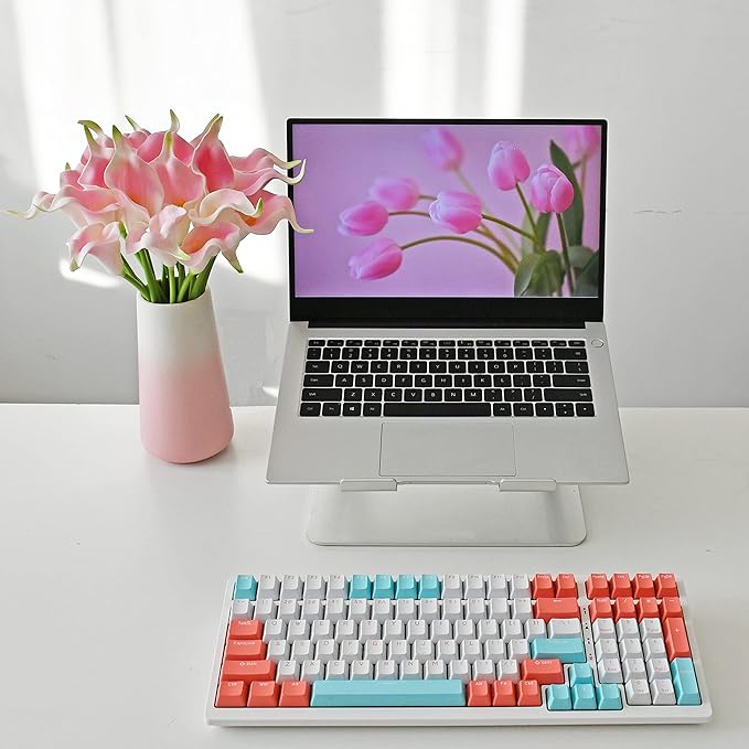 Mandy's PU Light Pink Calla Lily Artificial Flowers 20 Stems 13.5in Faux Realistic Centerpiece DIY Bridal Bouquet Home Décor