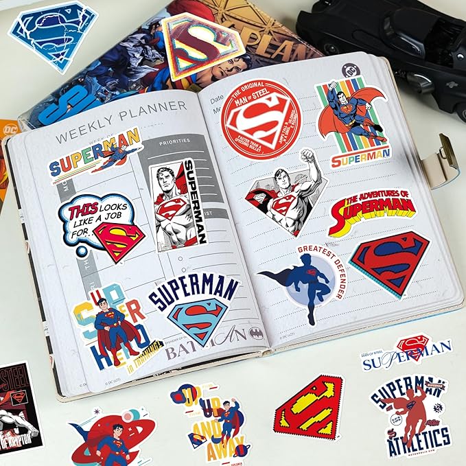 Superhero Diary with Lock for Boys – Comic-Inspired PU Leather Notebook Journal with Lock 228 Pages – Locked Diary Planner Organizer for Boys, Girls, Teens, Fans, School or Gift Use