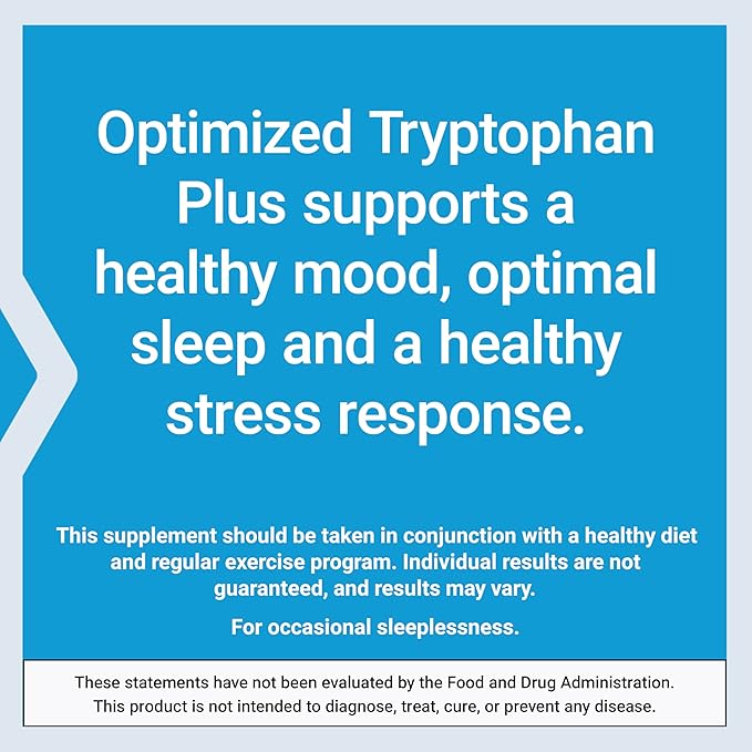 Life Extension Optimized Tryptophan Plus 1000mg - L-Tryptophan Supplement with Niacin and L-Lysine for Healthy Sleep & Stress Response – Gluten-Free, Non-GMO, Vegetarian - 90 Capsules