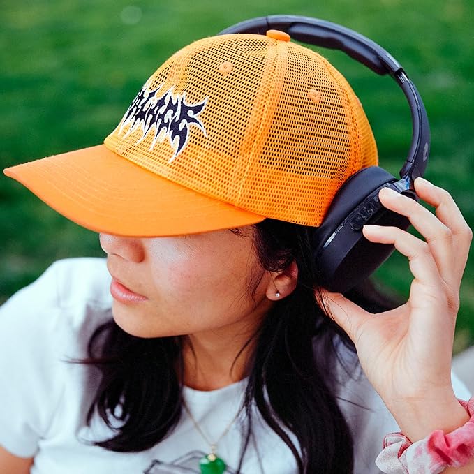 Skullcandy Hesh ANC Wireless Over-Ear Bluetooth Headphones with Extra USB-C Charging Cable, Active Noise Canceling, 22 Hrs Battery, Foldable Lightweight Design, Microphone iPhone Android - True Black