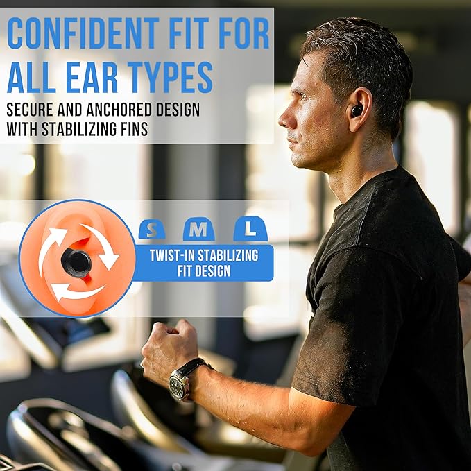Earbuds with Mic - Bluetooth 5.3 Headphones True Wireless IPX5 Waterproof Buds with Charging Case 50H Battery & Crystal Clear Stereo Sound