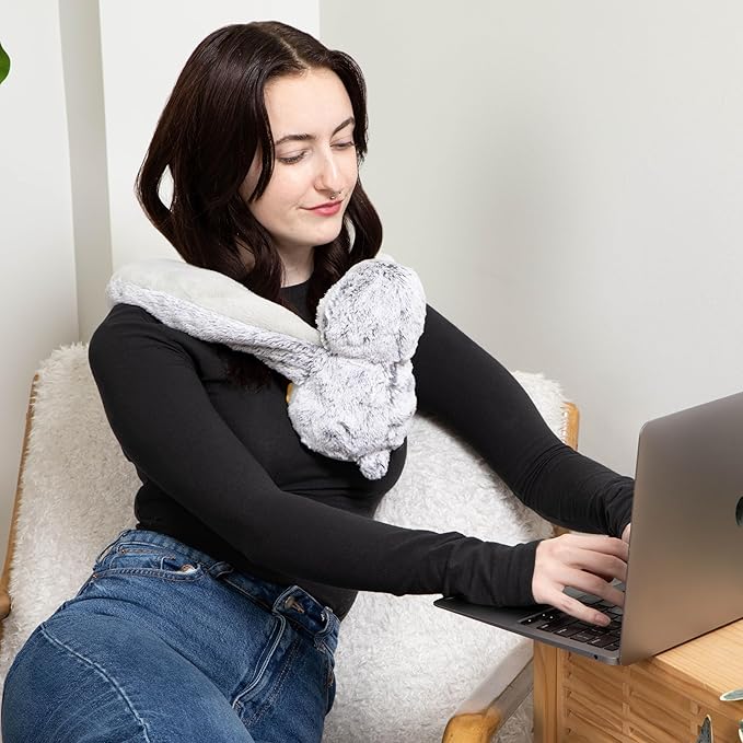 Hugarounds Pax The Penguin 2.5 lb Microwaveable & Freezable Weighted Plush Neck & Shoulder Wrap | Soothing, Comforting Hugs for Self-Care & Relaxation | Unscented for Ages 2+