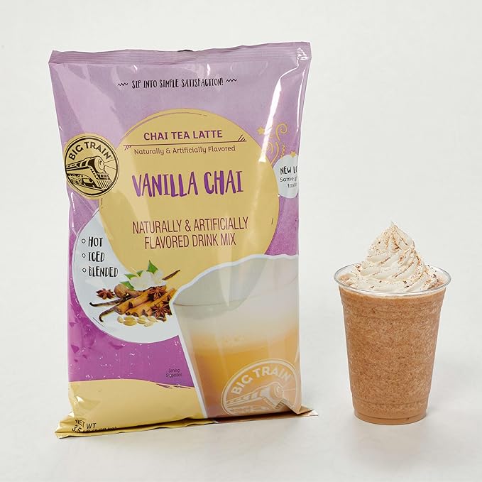 Big Train Vanilla Chai Tea Latte Beverage Mix, 3.5 Pound (Pack of 1)