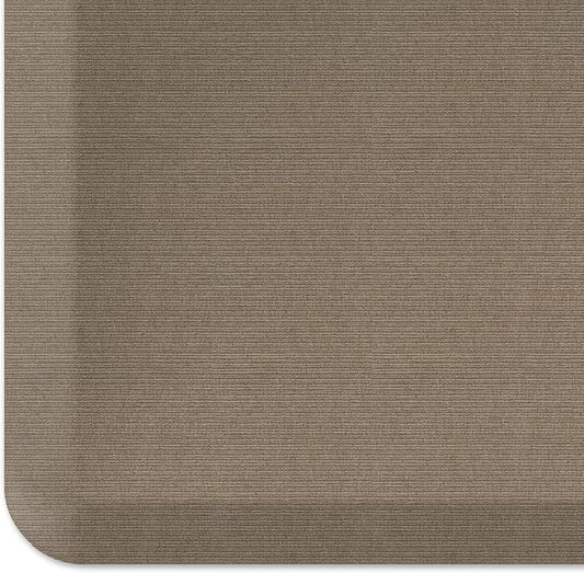 GelPro Decorative Foam Floor Mat, 30" x 108", Grasscloth Pecan