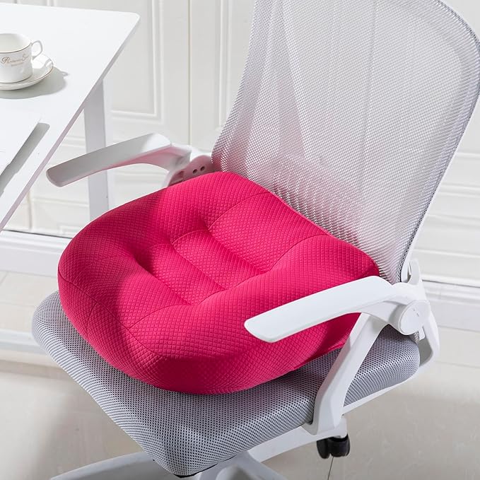 WSGJHB Seat Cushion Pillow for Office Chair/Car, Comfort Car Booster Seat Cushions for Short People Effectively Increase Field of View and Lower Back Fatigue Relief Adult Booster Chair Cushion