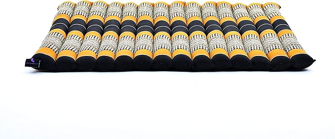 Leewadee Zabuton Seating Cushion – Square Floor Seat for Meditation Exercises, Light Yoga Mat Filled with Kapok