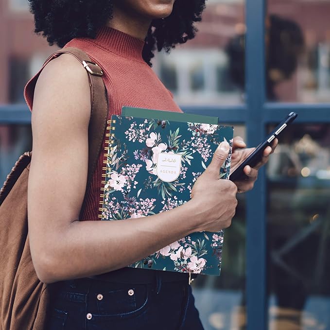 Cambridge 2026 Planner by Leah Bisch, Weekly & Monthly, 8.5" x 11", Large, Calista Floral (LB40-905-26)