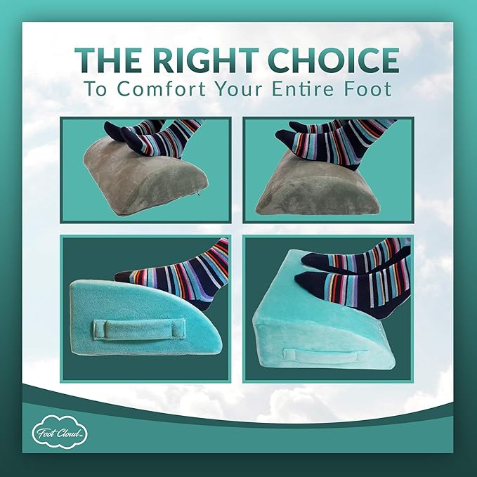 Cloud Ergonomic Foam Foot Rest. The Amazing Ergonomic Foam Desk, Office and Under Desk Foot Rest - Like Your Feet are Floating on a Cloud
