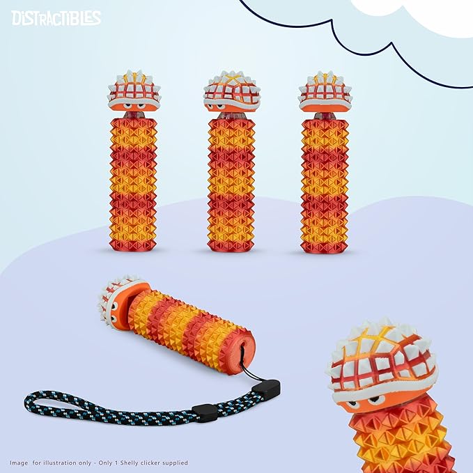 Shelly - Sensory Fidget Toy, Textured Pain Stim Device, Stress Relief for Focus and Concentration (Neon Nova)