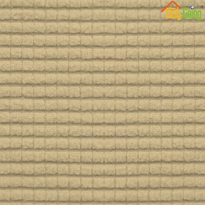 Easy-Going Stretch Loveseat Cushion Cover Sofa Cushion Furniture Protector Sofa Seat Sofa Slipcover Sofa Cover Soft Flexibility with Elastic Bottom(Loveseat Cushion, Beige)